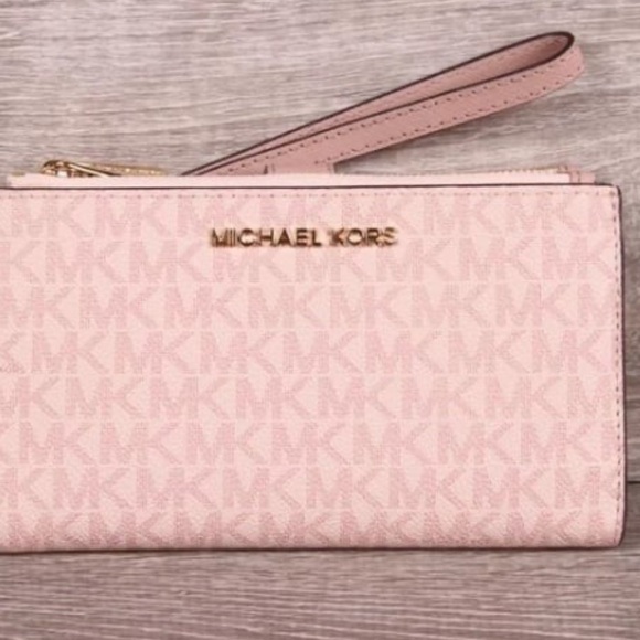 Michael Kors Jet Set Double Zip Wallet Wristlet - Picture 1 of 4